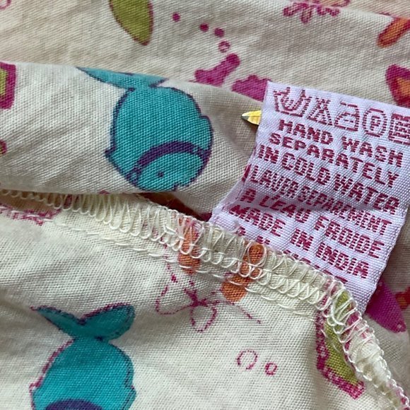 Lola Et Moi Girls 100% Cotton Nautical Pattern Sleeveless Snap Wrap Sundress 12M - Picture 9 of 10